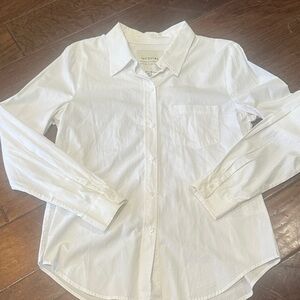 McGuire denim brand, White Blouse. Classic clean and crisp. Size M